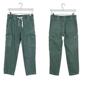 Gap | Army Green Cargo Pocket Pull On Easy Jean Cotton Ankle Pants Small S